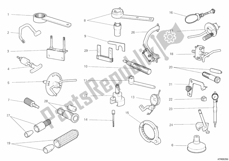 All parts for the Workshop Service Tools, Engine of the Ducati Monster 659 Australia 2012